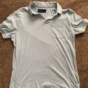 Blue A&F polo